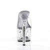 Pleaser - STARDUST701 Mules à talons - Chaussures de pole dance - Blanc/Couleur argent Product image